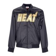 Miami Heat Satijnen Jack NBA Collectie Mitchell & Ness , Black , Heren