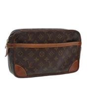 Pre-owned Canvas clutches Louis Vuitton Vintage , Brown , Dames