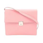 Pre-owned Leather shoulder-bags Hermès Vintage , Pink , Dames