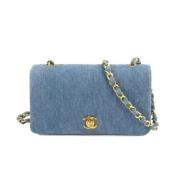 Pre-owned Denim chanel-bags Chanel Vintage , Blue , Dames