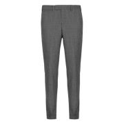 Grijze wollen broek met riemlussen PT Torino , Gray , Heren