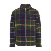 Tartan Fleece Zip Through Sweaters Barbour , Multicolor , Heren