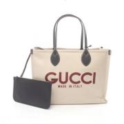 Pre-owned Canvas gucci-bags Gucci Vintage , Beige , Dames