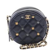 Pre-owned Leather chanel-bags Chanel Vintage , Black , Dames