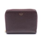 Pre-owned Leather wallets Celine Vintage , Red , Dames