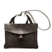 Pre-owned Leather handbags Louis Vuitton Vintage , Gray , Dames