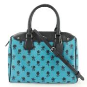 Pre-owned Leather handbags Coach Pre-owned , Blue , Dames