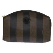 Pre-owned Canvas clutches Fendi Vintage , Brown , Dames