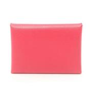 Pre-owned Fabric wallets Hermès Vintage , Pink , Dames