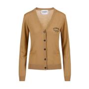 Kleine wollen vest met logo Iceberg , Beige , Dames