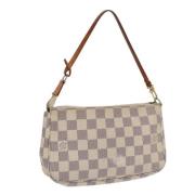 Pre-owned Canvas pouches Louis Vuitton Vintage , White , Dames