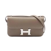 Pre-owned Leather shoulder-bags Hermès Vintage , Brown , Dames