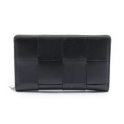 Pre-owned Leather wallets Bottega Veneta Vintage , Black , Heren