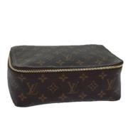 Pre-owned Canvas pouches Louis Vuitton Vintage , Brown , Dames