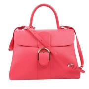 Pre-owned Leather handbags Delvaux Pre-owned , Pink , Dames