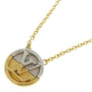 Pre-owned Metal necklaces Louis Vuitton Vintage , Yellow , Dames