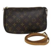 Pre-owned Canvas pouches Louis Vuitton Vintage , Brown , Dames