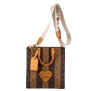 Pre-owned Canvas handbags Louis Vuitton Vintage , Brown , Dames