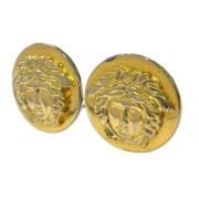 Pre-owned Fabric earrings Versace Pre-owned , Yellow , Dames