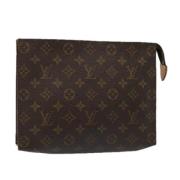 Pre-owned Canvas pouches Louis Vuitton Vintage , Brown , Dames