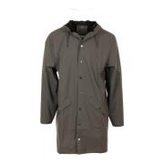 Grijze Lange Jas Waterdicht Rains , Gray , Heren