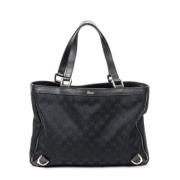 Pre-owned Canvas handbags Gucci Vintage , Black , Dames