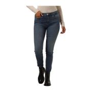 Blauwe Skinny Jeans Hoge Taille Liu Jo , Blue , Dames