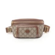 Pre-owned Leather gucci-bags Gucci Vintage , Beige , Dames