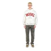 Witte Sweatshirt met Print voor Mannen Philippe Model , White , Heren