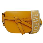 Pre-owned Leather shoulder-bags Loewe Pre-owned , Yellow , Dames