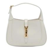 Pre-owned Leather handbags Gucci Vintage , White , Dames