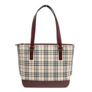 Pre-owned Canvas totes Burberry Vintage , Beige , Dames