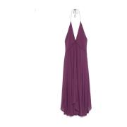 Paarse Chiffon Halternek Lange Mouw Top Rotate Birger Christensen , Pu...