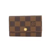 Pre-owned Canvas key-holders Louis Vuitton Vintage , Brown , Unisex