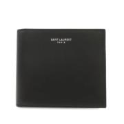 Pre-owned Leather wallets Yves Saint Laurent Vintage , Black , Heren