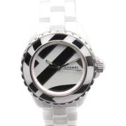 Pre-owned Metal watches Chanel Vintage , White , Dames