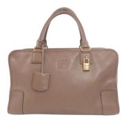 Pre-owned Leather handbags Loewe Pre-owned , Brown , Dames