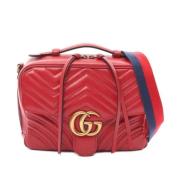 Pre-owned Leather shoulder-bags Gucci Vintage , Red , Dames