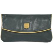 Pre-owned Leather clutches Celine Vintage , Black , Dames