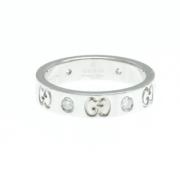 Pre-owned White Gold rings Gucci Vintage , Gray , Dames