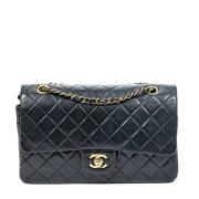 Pre-owned Leather shoulder-bags Chanel Vintage , Black , Dames