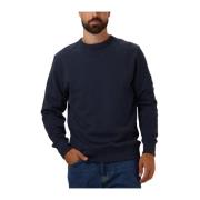 Badge Crew Neck Sweater Calvin Klein , Blue , Heren