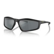 Geometrische zonnebril met spiegelglazen Ferrari , Black , Dames