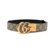 GG Supreme Beige Riem Gucci , Beige , Dames