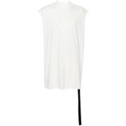 Wit Jersey T-shirt Mouwloos Ronde hals Rick Owens , White , Heren