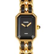 Pre-owned Stainless Steel watches Chanel Vintage , Black , Dames