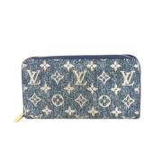 Pre-owned Denim wallets Louis Vuitton Vintage , Blue , Dames