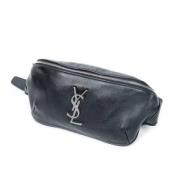 Pre-owned Leather shoulder-bags Yves Saint Laurent Vintage , Black , D...