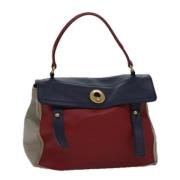 Pre-owned Leather handbags Yves Saint Laurent Vintage , Red , Dames