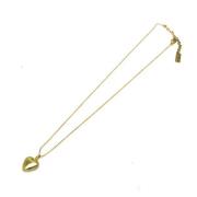 Pre-owned Metal necklaces Yves Saint Laurent Vintage , Yellow , Dames